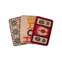 Saral Home Multicolor Jute 2916 GSM Door Mats - Set of 3-picture-23