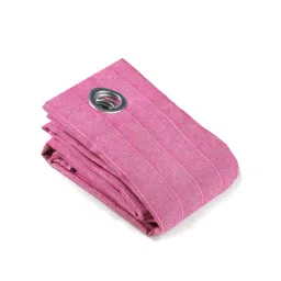 Saral Home Pink Cotton Plain Curtain-picture-29