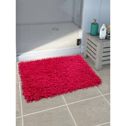 Saral Home Pink Saggy Cotton Anti-Skid Bath Rug-picture-10