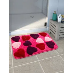 Saral Home Pink Woven Rectangular Bath Rug-picture-11
