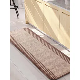 Saral Home Power Runner Beige & Brown Striped Antiskid Runner-picture-32