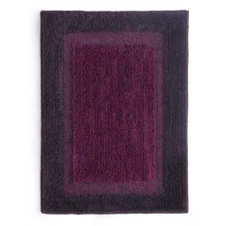 Saral Home Purple Microfiber Stripes Bathmat-picture-13