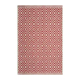 Saral Home Red & White AntiSlip Textured Floormats-picture-14