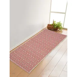 Saral Home Red & White Cotton Rug - Set of 1-picture-15