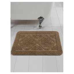 saral home Saralhome Kaku Cotton Antiskid Bathmat Brown. 45cm x 65cm-picture-11