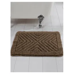 saral home Saralhome  TAME Microfiber Antiskid Bathmat  Brown. 50cm x 70cm-picture-10