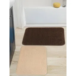 Saral Home Set Of 2 Solid Anti-Skid 110 GSM Bath Rugs-picture-27