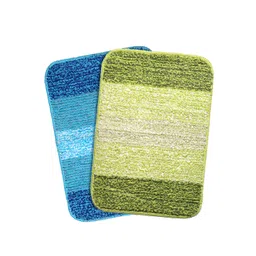 Saral Home Set Of 2 Striped Anti-Skid Bath Mats-picture-25