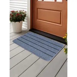 Saral Home Sky Blue Polyester 1083 GSM Door Mat - Set of 1-picture-34
