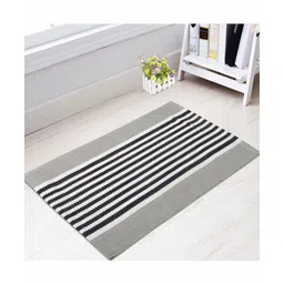 Saral Home Soft Cotton Multipurpose Striped Runner - Grey-picture-18