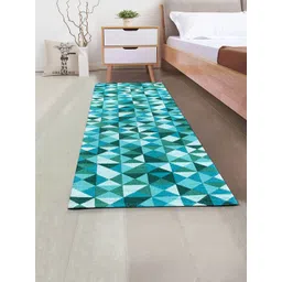 Saral Home Turquoise Blue Cotton Runner-picture-35