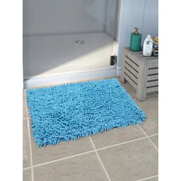 Saral Home Turquoise Blue Solid Bath Rug-picture-34