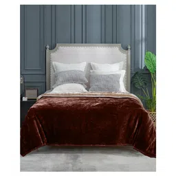 Saral Home Winter Mink, Cloudy Silky - Soft Double Sided Heavy 2 Layer Blanket with Crochet Lace Edge, Beige-Brown. 60x90 Inch-picture-10