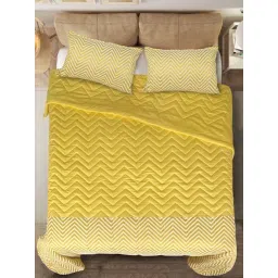 Saral Home Yellow Cotton 250 TC 400 GSM Reversible King Quilt-picture-15