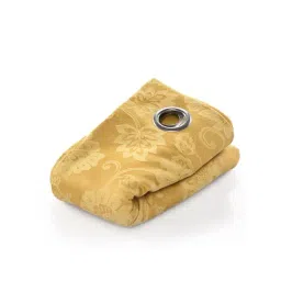 Saral Home Yellow Cotton Geometric Curtain-picture-20