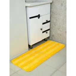 Saral Home Yellow Striped Microfibre Anti-Skid Floor Runner-picture-48