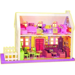 sarasi New Doll House With Living Room, Bed, Bath Room, Dining Room, Furniture [34 PCS]-picture-33