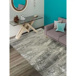 saraswatii global Grey Abstract Anti-Skid Woolen Carpet-picture-23