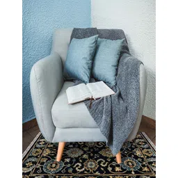 saraswatii global Luxor Classic Blue & Brown Printed Woollen Anti-Skid Carpet-picture-13