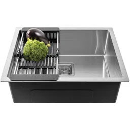 sarcoft 24X18X10 Handmade Kitchen Sink Sound Proof Single Bowl Stainless Steel Matt Finish Undermount Stainless Steel Kitchen Sink Single Bowl Heavy Duty Vessel Sink-picture-19