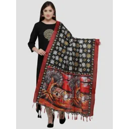Saree Mall Black Printed Dupatta-picture-15