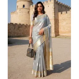 saree mall Ethnic Motif Design Zari Silk Saree-picture-10