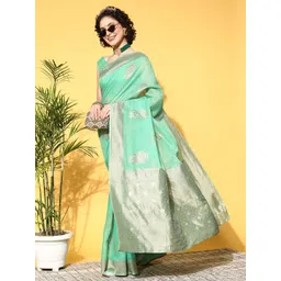 Saree mall Ethnic Motifs Saree With Woven Design Border-picture-11