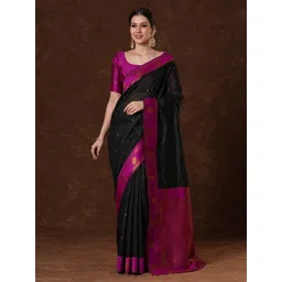 Saree mall Ethnic Motifs Zari Maheshwari Sarees-picture-22