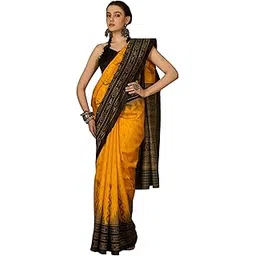 saree mall Women's Bhagalpuri Silk Ikat Printed Saree With Unstitched Blouse (34WOM34901_HS_Parent)-picture-38