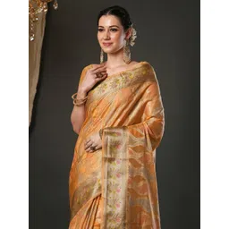 Saree mall Woven Design Zari Organza Banarasi Sarees-picture-29