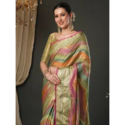 Saree mall Woven Design Zari Organza Banarasi Sarees-picture-35
