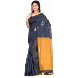 Saree star Colourblocked Taant Sarees With Blouse-picture-36