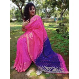 Saree star Ethnic Motifs Woven Design Taant Saree-picture-13