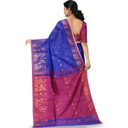 Saree star Ethnic Motifs Woven Design Zari Taant Sarees image 4