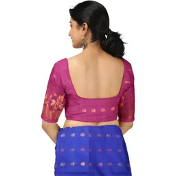 Saree star Ethnic Motifs Woven Design Zari Taant Sarees image 5