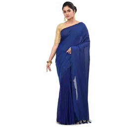 Saree star Pure Cotton Taant Sarees With Blouse-picture-17