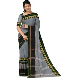 Saree star Woven Design Pure Cotton Taant Sarees With Blouse-picture-12