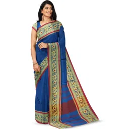 Saree star Woven Design Pure Cotton Taant Sarees With Blouse-picture-20
