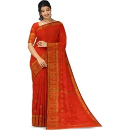 Saree star Woven Design Taant Sarees With Blouse-picture-24