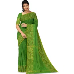 Saree star Woven Design Taant Sarees With Blouse-picture-35
