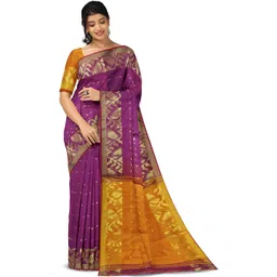 Saree star Woven Design Zari Taant Saree-picture-40