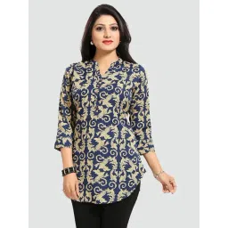 Saree Swarg Blue Printed Tunic-picture-27