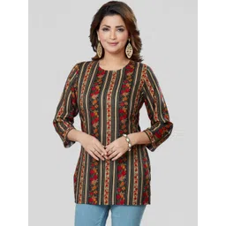 Saree Swarg Women Floral Print Top-picture-37