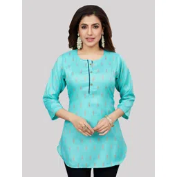 Saree Swarg Woven Design Regular Kurti-picture-24