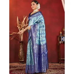 Sareezaa Woven Design Zari Silk Blend Heavy Work Banarasi Saree-picture-16