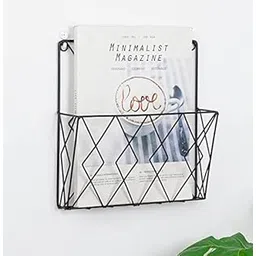 Sarman Wall Hanging Magazine Newspaper Brochure Pamphlet Holder Stand For Living Room Office File Organizer(Alloy Steel)-picture-12