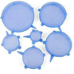 sarthi enterprise Silicon Stretch lids for containers Stretchable microwavable Dishwasher Food Grade air Tight Sealer Cover for Round Square Bowls Cups pots cans Jars Glassware 2.6 inch, 3.8 inch, 4.5 inch, 5.7 inch, 6.5 inch, 8.3 inch Lid Set (Silicone)(Multicolor) 2.6 inch, 3.8 inch, 4.5 inch, 5.7 inch, 6.5 inch, 8.3 inch Lid Set-picture-31