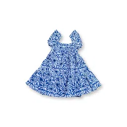 saruche Floral Print Puff Sleeve A-Line Midi Dress-picture-28