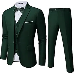 Men's Suit Jacket One Button Elegant Solid Slim Fit Single Breasted Party Blazer Jacket-image-39