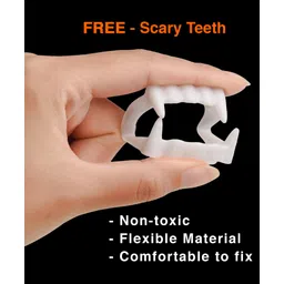 Sarvda California Horror Halloween Theme Cosplay Devil Witch Three Fourth Sleeves Costume Set -  Green image 3